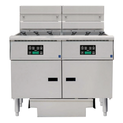Anets FDAEP218RD | Platinum Series | Electric Fryer with Digital Control | 2 Filter Drawer System | Drawer Fryers