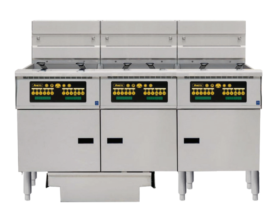 Anets FDAEP314C | Platinum Series | Electric Fryer with Computer Control | 3 Filter Drawer System | Drawer Fryers