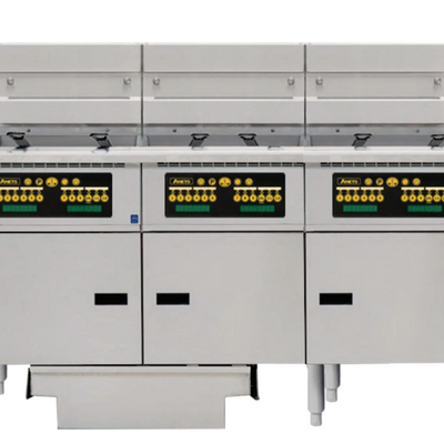 Anets FDAEP314C | Platinum Series | Electric Fryer with Computer Control | 3 Filter Drawer System | Drawer Fryers