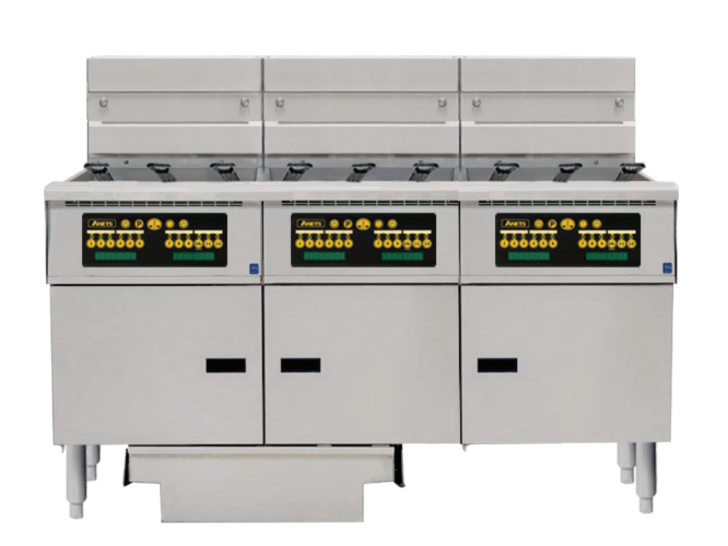 Anets FDAEP318RC | Platinum Series | Electric Fryer with Computer Control | 3 Filter Drawer System | Drawer Fryers