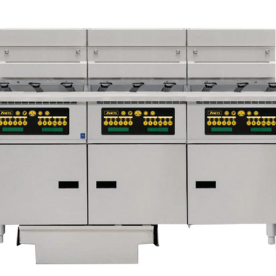 Anets FDAEP318RC | Platinum Series | Electric Fryer with Computer Control | 3 Filter Drawer System | Drawer Fryers