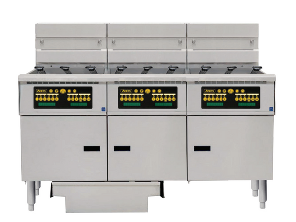 Anets FDAEP318RC | Platinum Series | Electric Fryer with Computer Control | 3 Filter Drawer System | Drawer Fryers