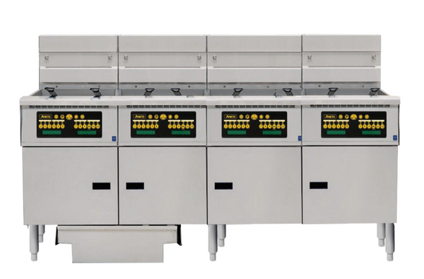 Anets FDAEP414C | Platinum Series | Electric Fryer with Computer Control | 4 Filter Drawer System | Drawer Fryers