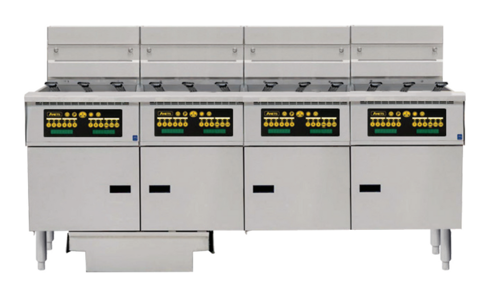 Anets FDAEP418RC | Platinum Series | Electric Fryer with Computer Control | 4 Filter Drawer System | Drawer Fryers