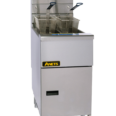 Anets FDAGG114R | Goldenfry | Gas Tube Fryer | with Fryer Filter Drawer System | Millivolt Control | Deep Fryers