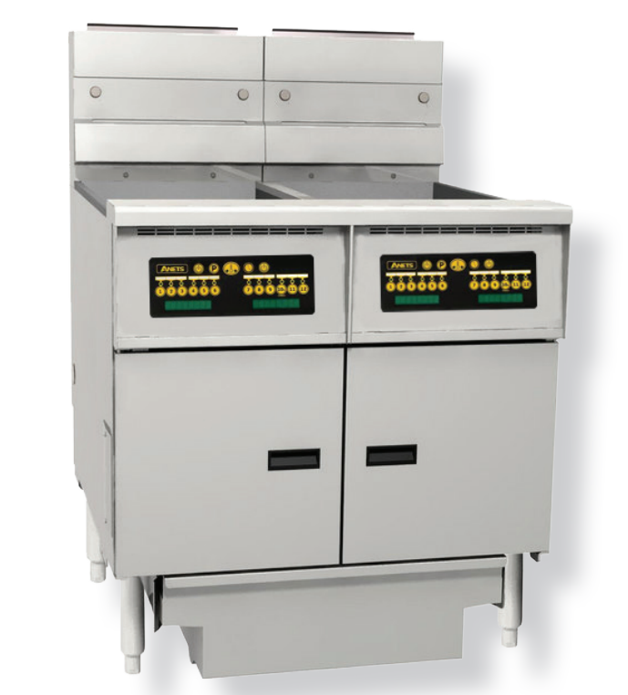 Anets FDAGP255C | Platinum Series | Gas Fryer with Computer Control | 2 Filter Drawer System | Drawer Fryers