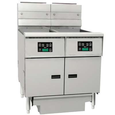 Anets FDAGP255D | Platinum Series | Gas Fryer with Digital Control | 2 Filter Drawer System | Drawer Fryer