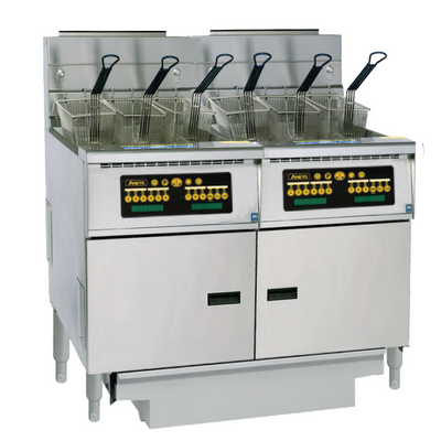 Anets FDAGP275C | Platinum 75 Series | Gas Fryer with Computer Control | 2 Filter Drawer System | Drawer Fryers