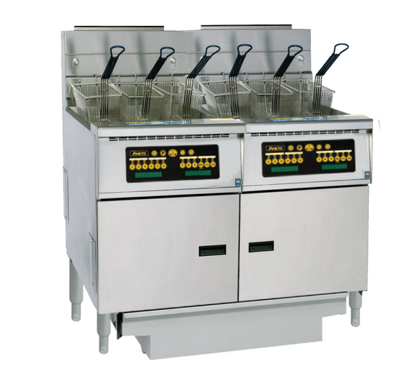 Anets FDAGP275C | Platinum 75 Series | Gas Fryer with Computer Control | 2 Filter Drawer System | Drawer Fryers