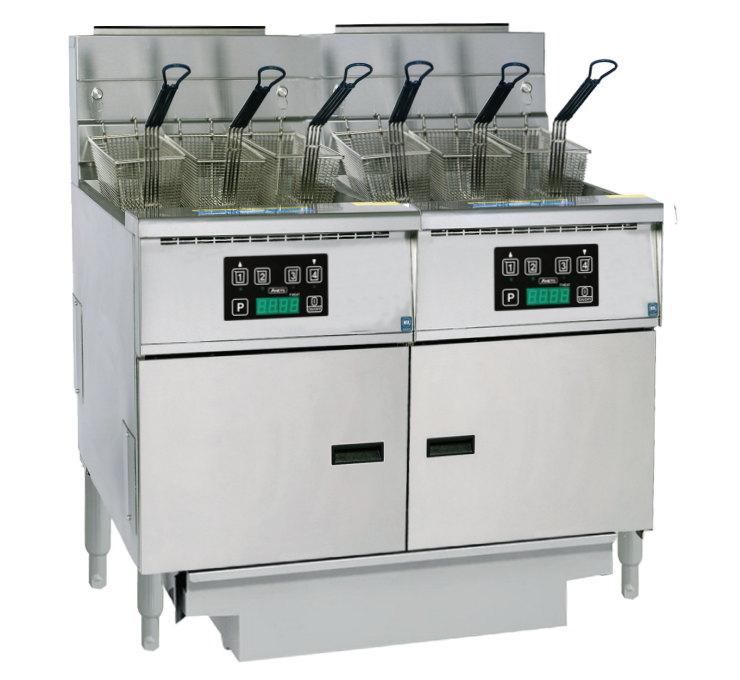 Anets FDAGP275D | Platinum 75 Series | Gas Fryer with Digital Control | 2 Filter Drawer System | Drawer Fryers