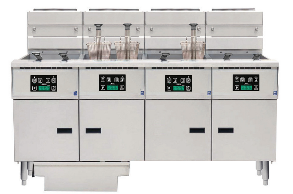 Anets FDAGP455D | Platinum Series | Gas Fryer with Digital Control | 4 Filter Drawer System | Drawer Fryers