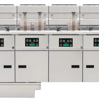 Anets FDAGP455D | Platinum Series | Gas Fryer with Digital Control | 4 Filter Drawer System | Drawer Fryers