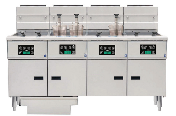 Anets FDAGP455D | Platinum Series | Gas Fryer with Digital Control | 4 Filter Drawer System | Drawer Fryers