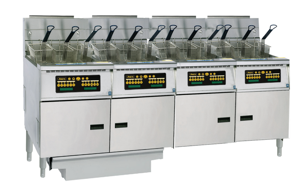 Anets FDAGP475C | Platinum 75 Series | Gas Fryer with Computer Control | 4 Filter Drawer System | Drawer Fryers