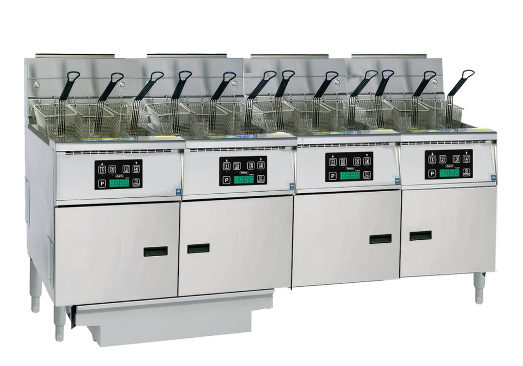 Anets FDAGP475D | Platinum 75 Series | Gas Fryer with Digital Control | 4 Filter Drawer System | Drawer Fryers