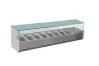 FED-X XVRX2000/380 I Flat Glass I Glass Canopy I Salad Bench