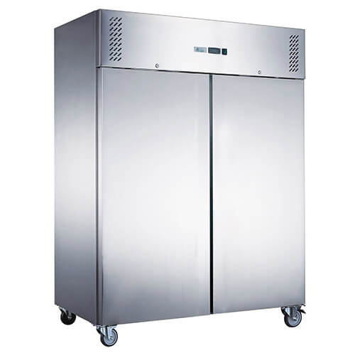 F.E.D XURF1200SFV S/S Double Door Upright Freezer