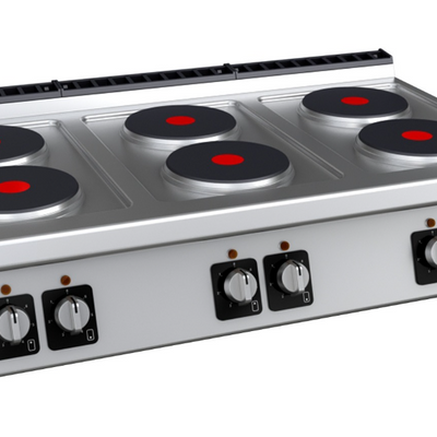 FED C-E760 | Fagor Kore 700 Series | Bench Top | 6 Electric Burners | Cooktop Burner