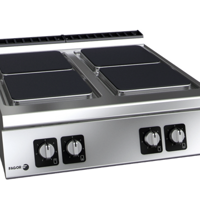 FED C-E940 | Fagor Kore 900 Series | Bench Top | 4 Electric Burners | Cooktop Burner