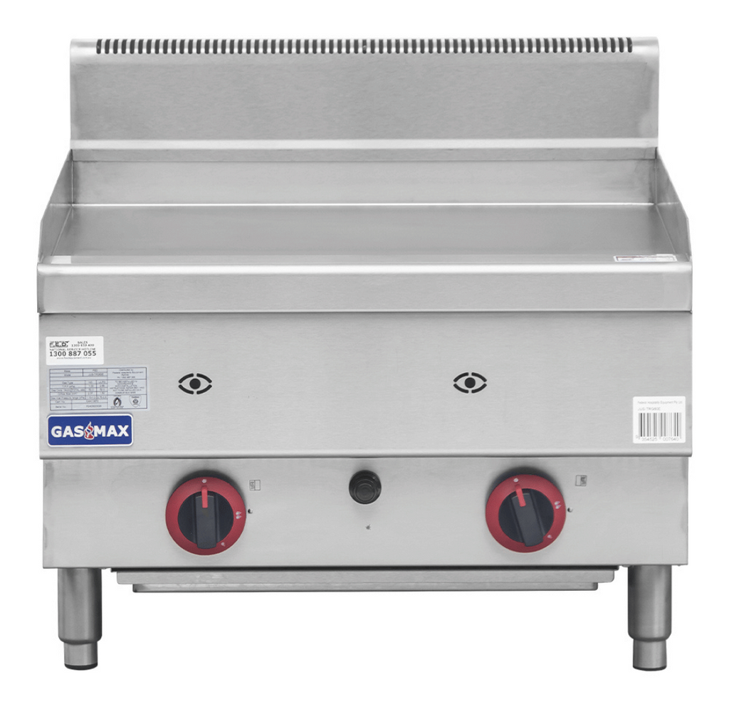 FED JUS-TRG60ELPG | GasMax Benchtop | 2 Burner Griddle | LPG Gas Griddle
