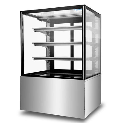 Bonvue SF830V | Squared Temper Glass | 3+1 Tier  | Cake Display