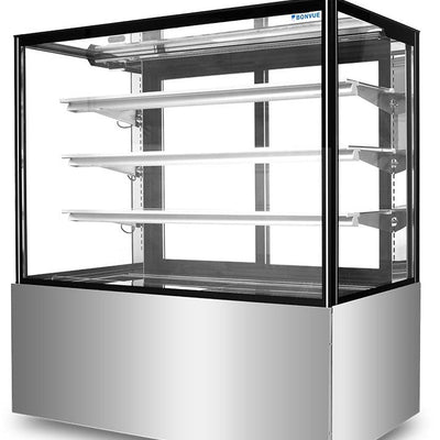 Bonvue SF840V | Squared Temper Glass | 3+1 Tier  | Cake Display