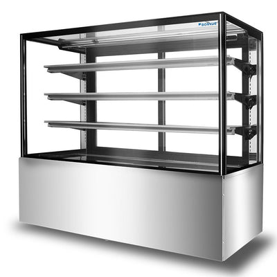 Bonvue SF850V | Squared Temper Glass | 3+1 Tier  | Cake Display