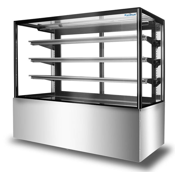 FED SF850V | Bonvue Squared Temper Glass | 3+1 Tier  | Cake Display