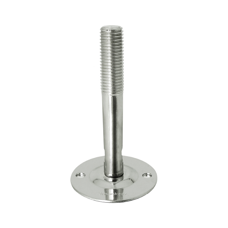 3monkeez FH-10 Stainless Steel Disc Foot, 105mm Stem, M16 - 65mm Dia Disc