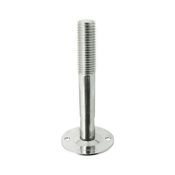 3monkeez FH-13 Stainless Steel Disc Foot, 70mm Stem, M16 - 65mm Dia Disc