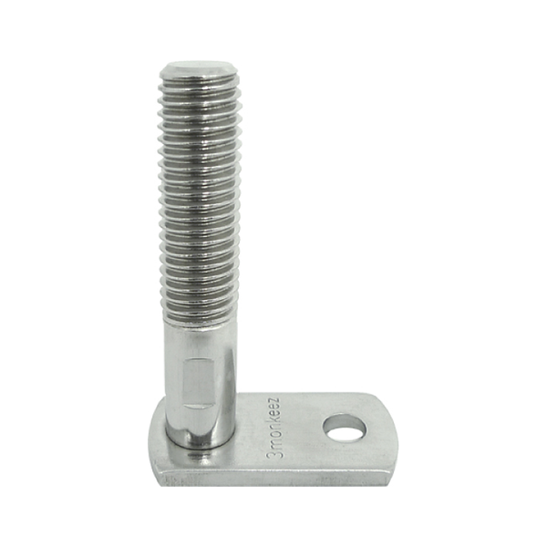 3monkeez FH-15 Stainless Steel Lug Foot 52mm x 25mm x 4.5mm Lug, M16 - 70mm Stem