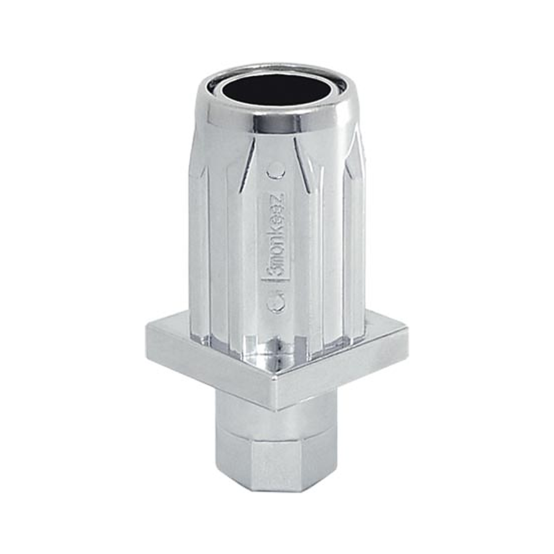 3monkeez FH-26 Zinc Die-Cast Chrome Plated Adjustable Hex Foot To Suit Square Tube - Suit 25mm Tube