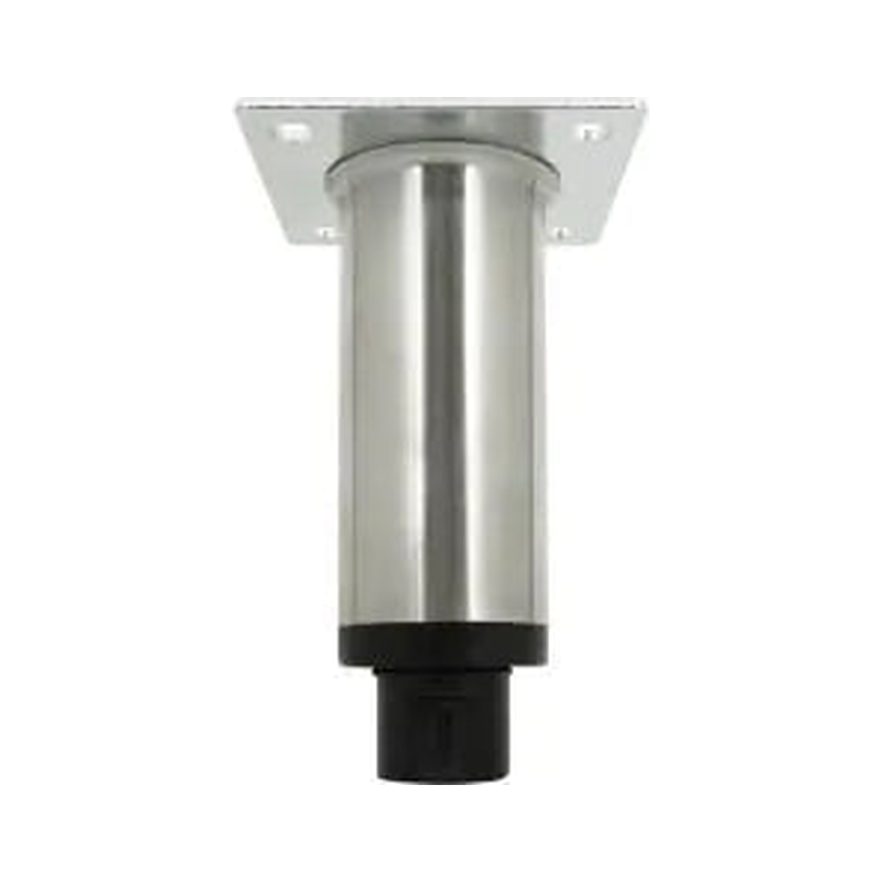 3monkeez FH-48-Z/P Stainless Steel Adj, Leg With Mounting Plate, 198mm-227mm O/A Height - Z/P Plate