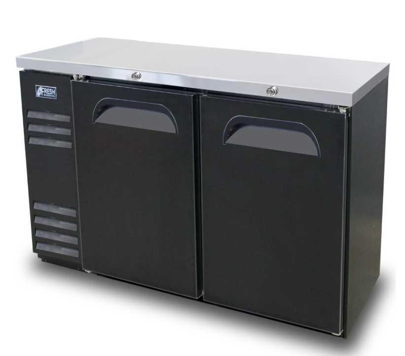 Fresh Refrigeration FNB-48B | Narrow Back Bar | Solid Door| Back Bar Cooler | Back Bar Refrigerator