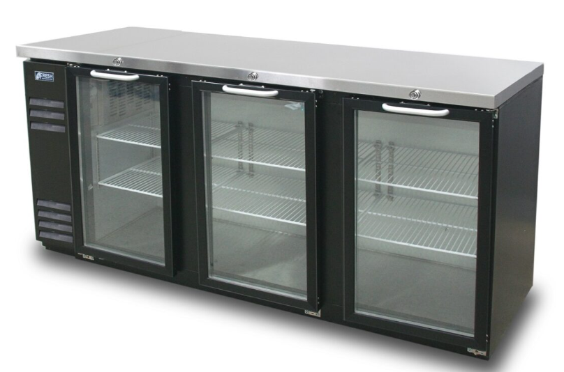 Fresh Refrigeration FNB-72BG | Narrow Back Bar | Glass Door| Back Bar Cooler | Back Bar Refrigerator