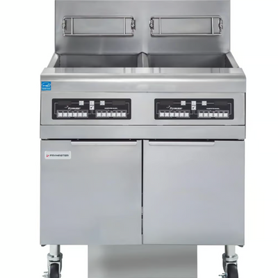FryMaster FPH255-4C I Gas Fryer I High Efficiency I Filtration Model I Gas Fryer Commercial I 4 x 12.5L I Split Pot I Gas Deep Fryer