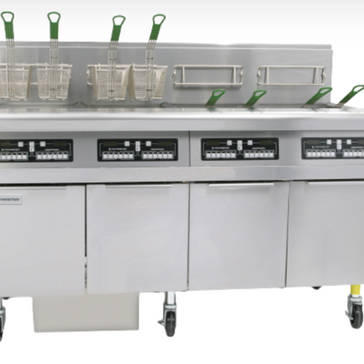 FryMaster FPH455-2C-FD I Gas Fryer I High Efficiency I Filtration Model I Gas Fryer Commercial I Open Pot 25L I Gas Deep Fryer