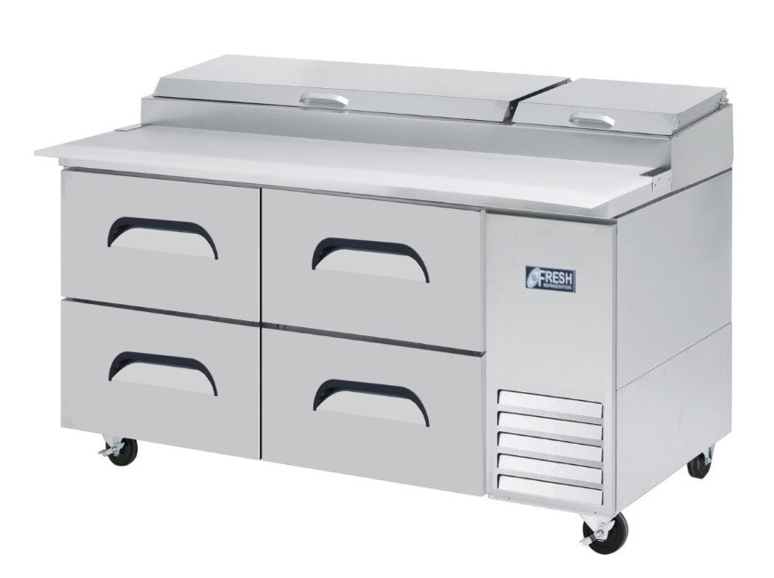 Fresh Refrigeration FPT-67-D2 | Pizza Prep Table | Prep Table Pizza