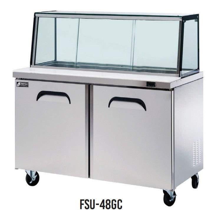 Fresh Refrigeration FSU-48GC | Glass Canopy Sandwich | & Noodle Bar