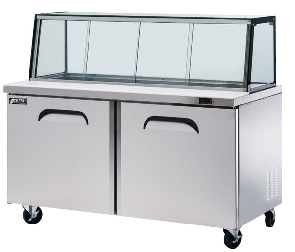 Fresh Refrigeration FSU-60GC | Glass Canopy Sandwich | Noodle Bar | Salad Prep Table