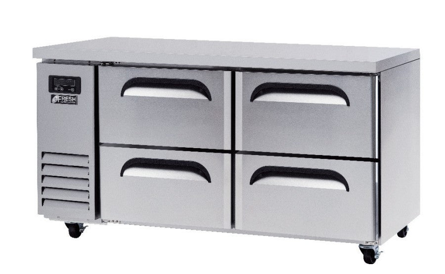 Fresh Refrigeration FT-1500F-D4 | Underbench Freezer | Side Mount Under Counter | Commercial Freezer | Drawer