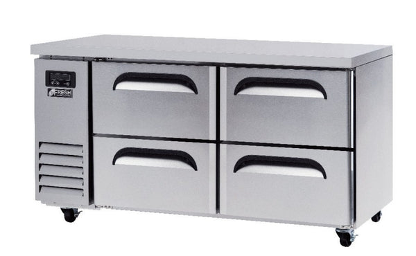 Fresh Refrigeration FT-1500F-D4 | Underbench Freezer | Side Mount Under Counter | Commercial Freezer | Drawer