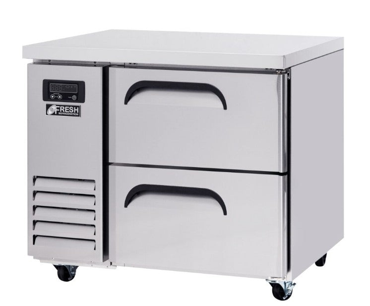 Fresh Refrigeration FT-900F-D2 | Underbench Freezer | Side Mount Under Counter | Commercial Freezer | Drawer