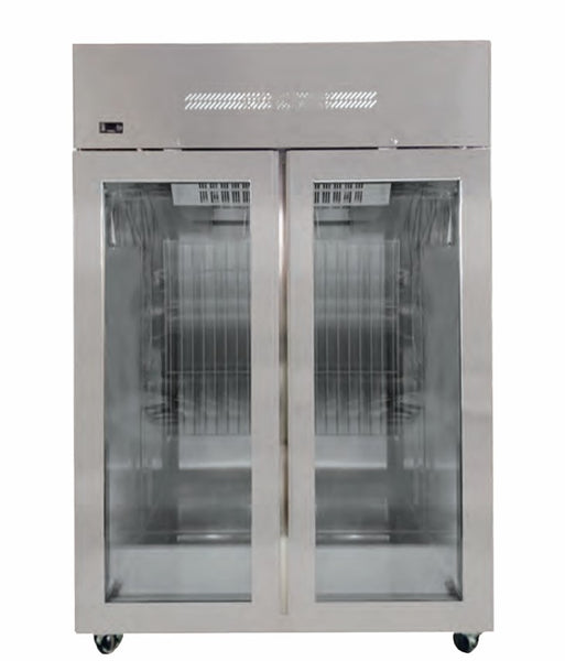 Fresh Refrigeration FTM-49RG | Glass Door | High Top Mount Upright | 2 Doors | Upright Fridge