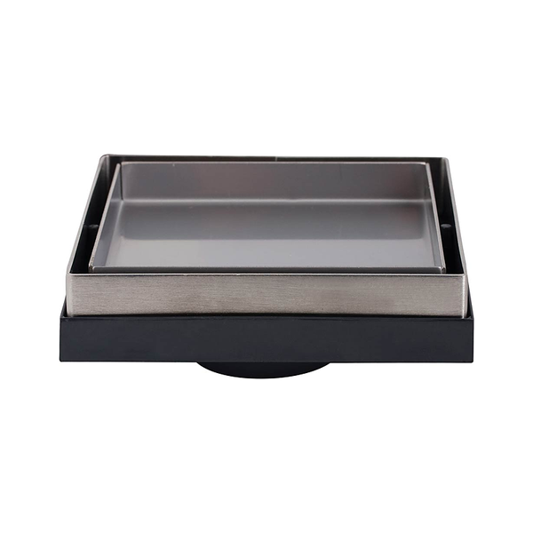 3monkeez FW-100TI-50 Tile Insert Point Drain 100mmL x 100mmW x 28.5mmH, 50mm Centre Outlet