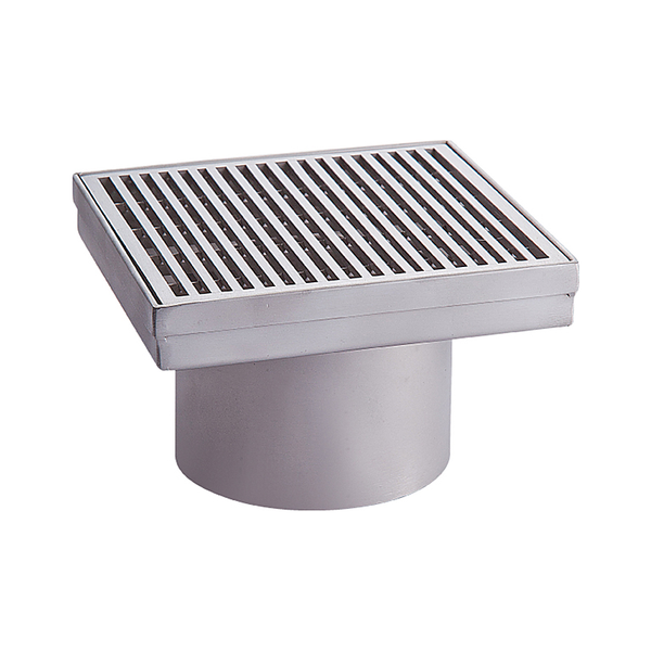 3monkeez FW-130WWI WW-G200 Wedge Wire Insert Point Drain 130mmL x 130mmW x 22mmH, 89mm Centre Outlet, 316 Stainless Steel