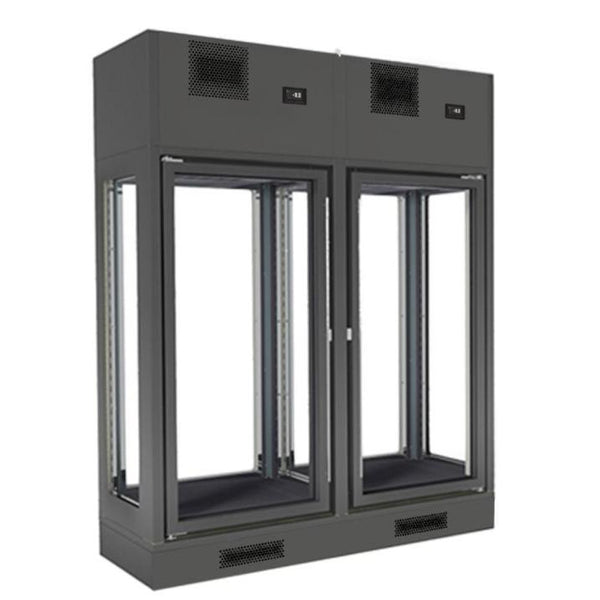 Wine Cellar Cooling Unit, F.E.D, FWC-2602-2WB, Fagor, 2 Doors, Black Wall-Mounted, Ventilated System