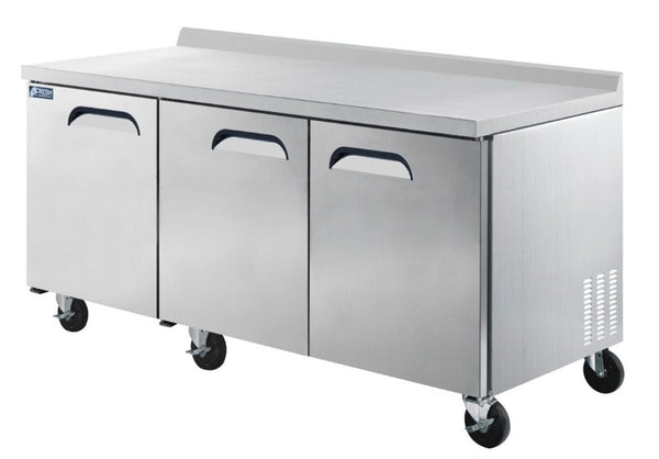Fresh Refrigeration FWR-72 | Worktop Refrigerator | 3 Solid Doors | Fridge
