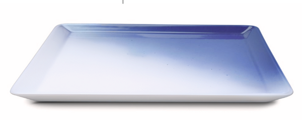 Figgjo FG-2117HHSKYBA | Buffet GN 1/1 | Rectangular Platter | White | W Skygge Spray in Blue | 53 x 32.5 x 1.8H CM