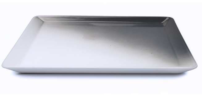 Figgjo FG-2117HHSKYSV | Buffet GN 1/1 | Rectangular Platter | White | W Skygge Spray in Black | 53 x 32.5 x 1.8H CM